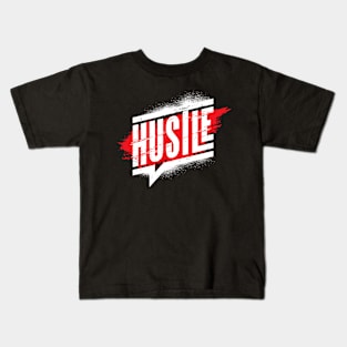 Keep Hustling and Grinding - Life Hard Work Motivation - Millennial Generation-Z Kids T-Shirt